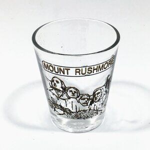 Vintage Mount Rushmore Shot Glass - Souvenir - Collectible